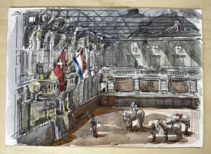 Met koud weer in de manege aan de Overtoom